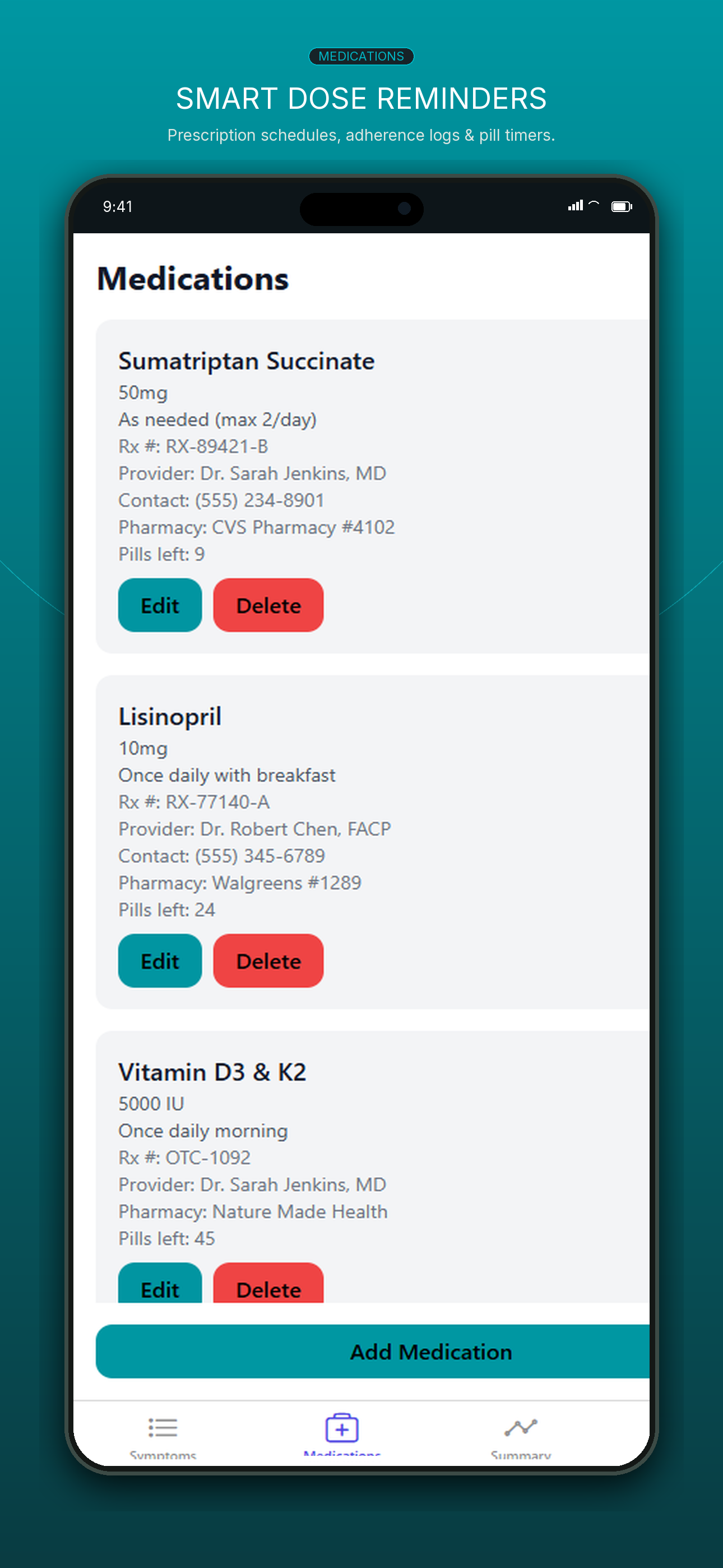 Medication Management & Reminders