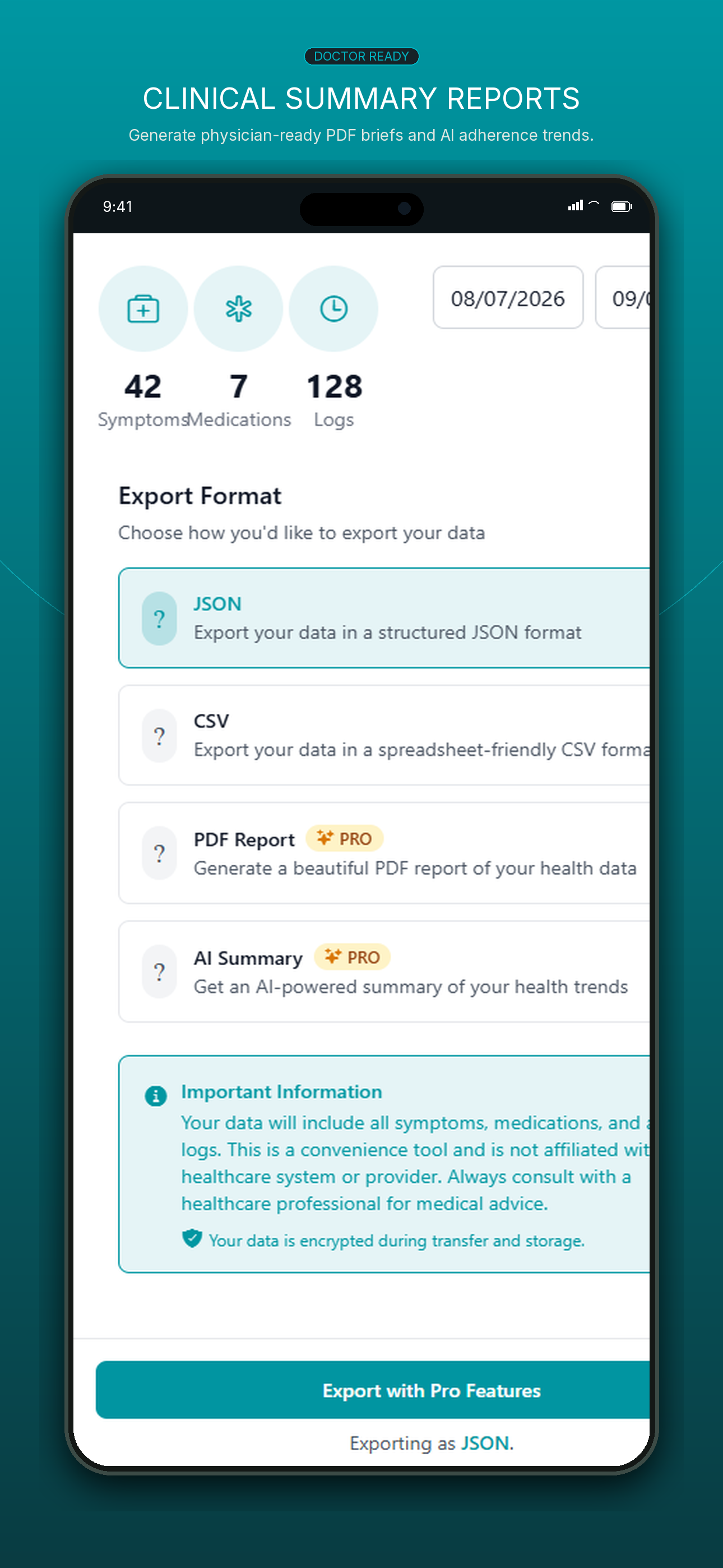 Clinical PDF Report Preview